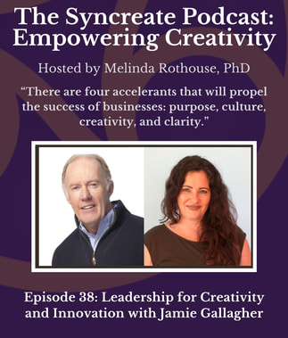 Syncreate podcast explores creativity in leadership and innovation.